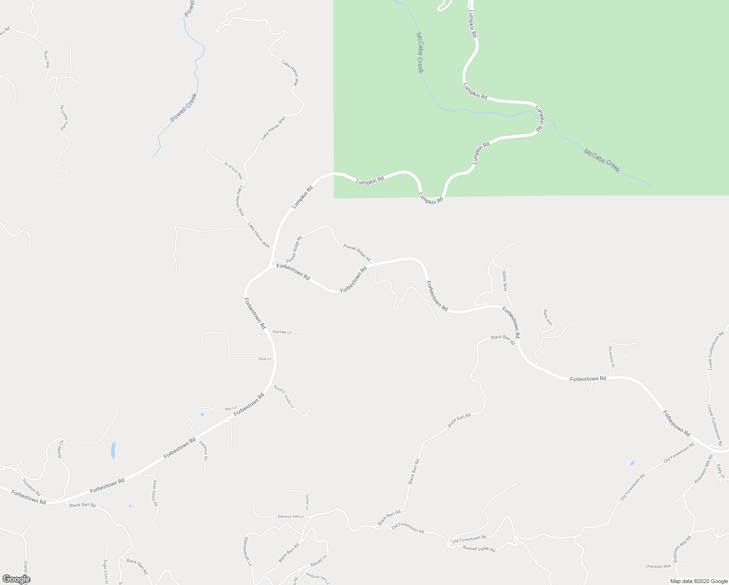 map of restaurants, bars, coffee shops, grocery stores, and more near 300 Powell Ridge Road in Oroville