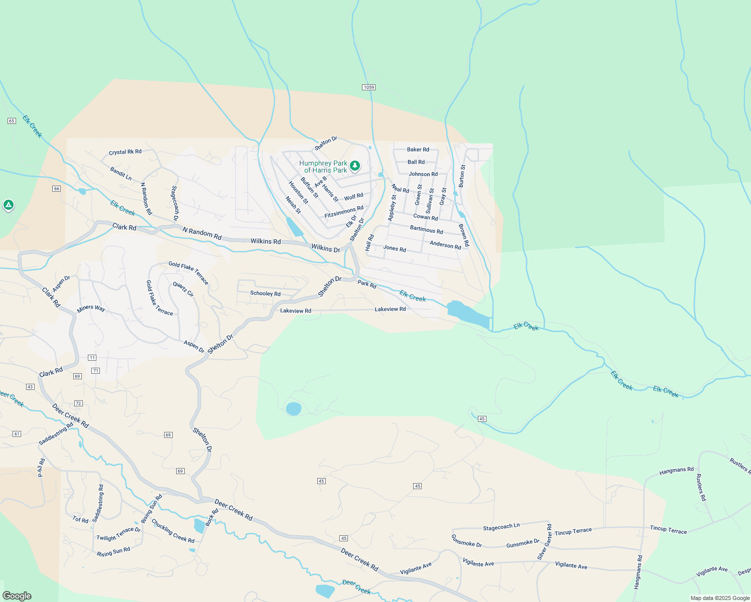 map of restaurants, bars, coffee shops, grocery stores, and more near 225 Renaud Road in Bailey
