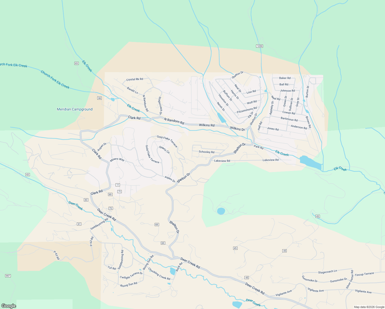 map of restaurants, bars, coffee shops, grocery stores, and more near 15 Price Road in Bailey