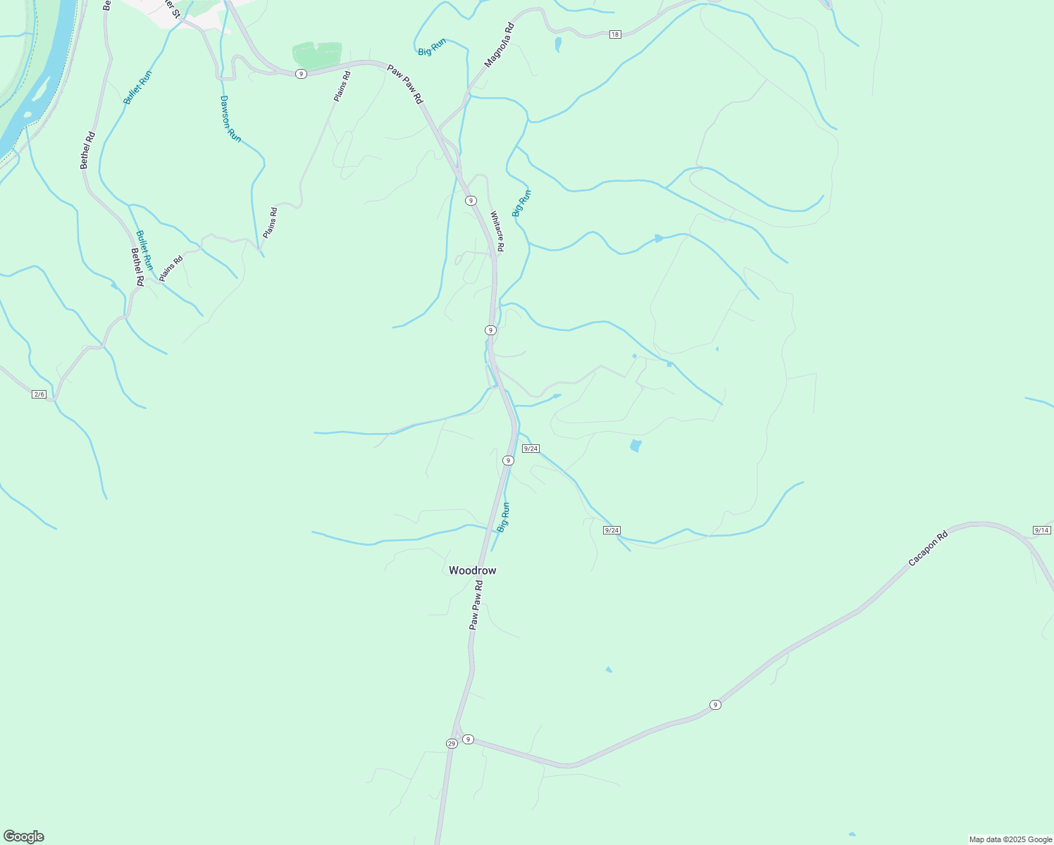 map of restaurants, bars, coffee shops, grocery stores, and more near 41 Orchard Lane in Paw Paw