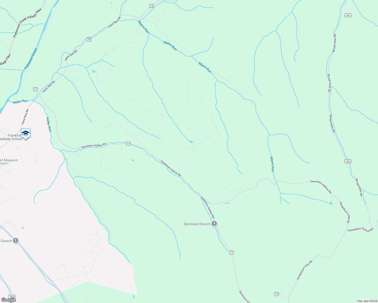 map of restaurants, bars, coffee shops, grocery stores, and more near 27 Towhee Hollow in Springfield