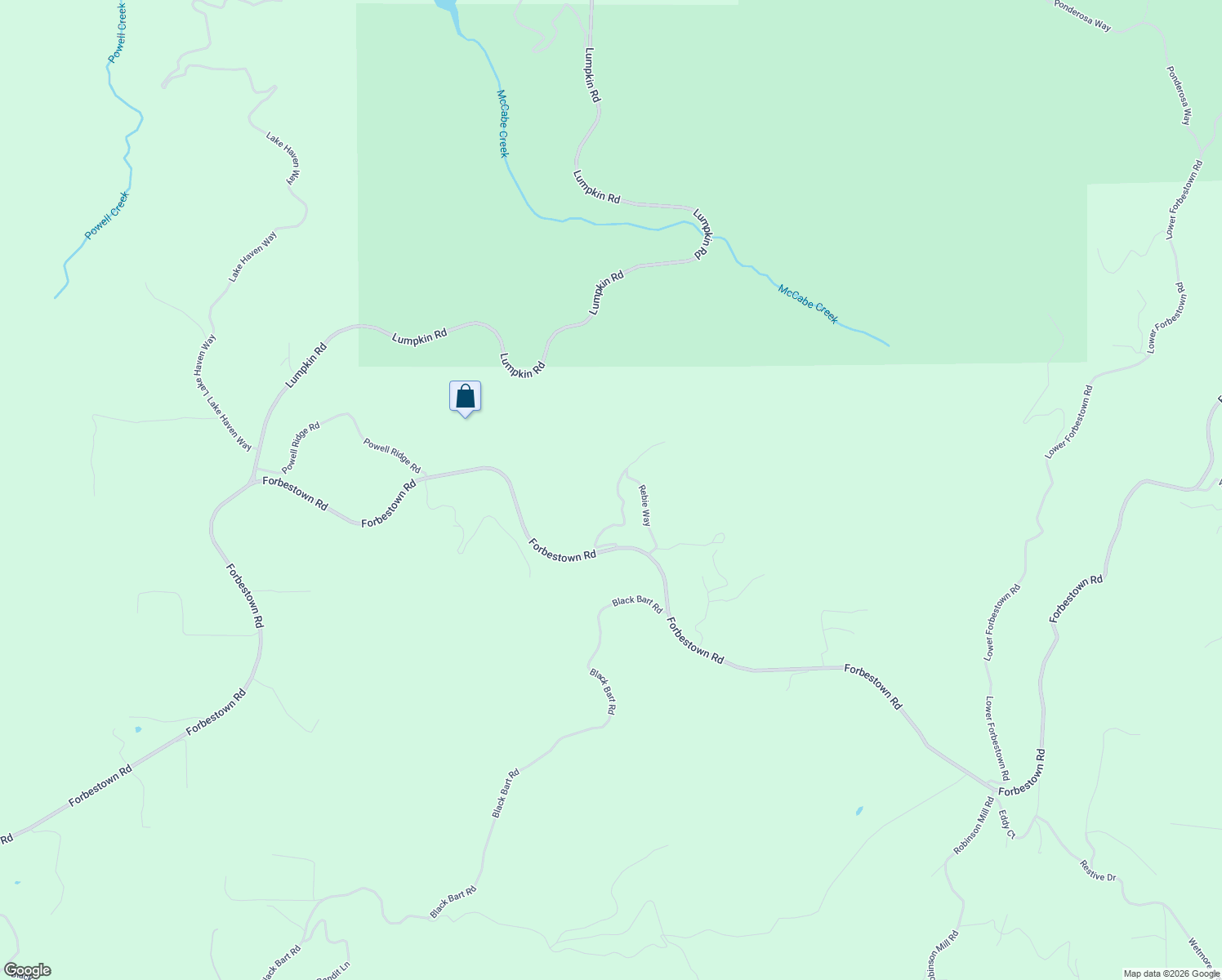 map of restaurants, bars, coffee shops, grocery stores, and more near 30 White Fir Lane in Oroville