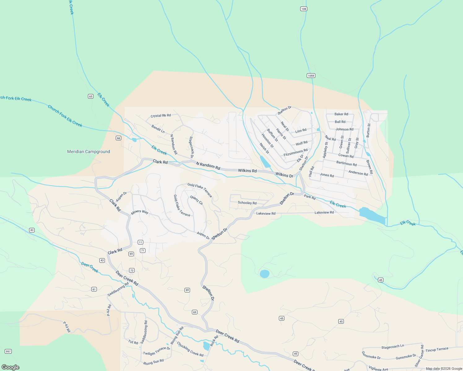map of restaurants, bars, coffee shops, grocery stores, and more near 1994 Clark Road in Bailey