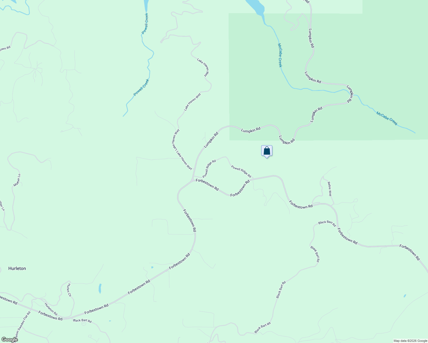 map of restaurants, bars, coffee shops, grocery stores, and more near 52 Powell Ridge Road in Oroville