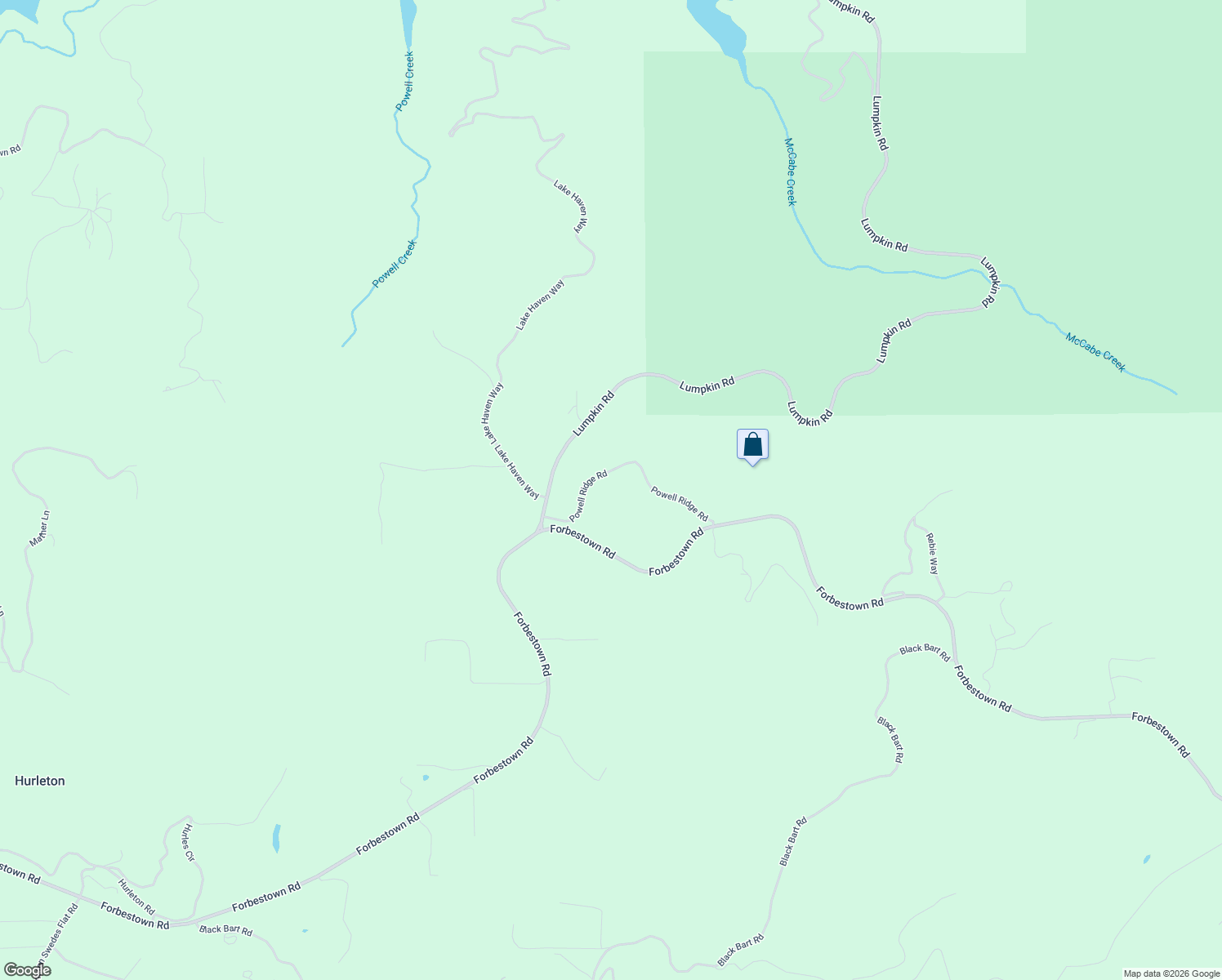 map of restaurants, bars, coffee shops, grocery stores, and more near 52 Powell Ridge Road in Oroville