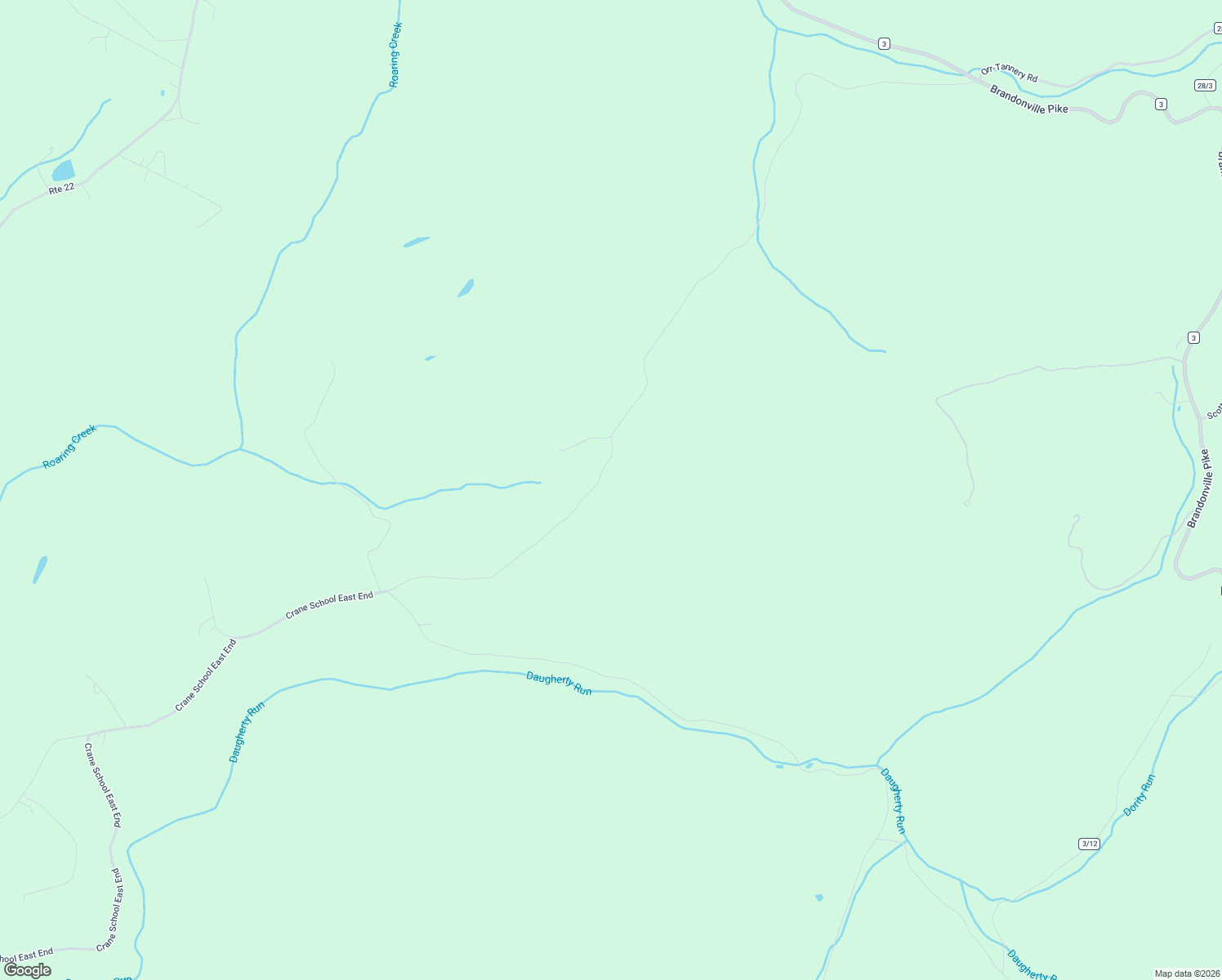 map of restaurants, bars, coffee shops, grocery stores, and more near 3194 Tannery-Crane in Terra Alta