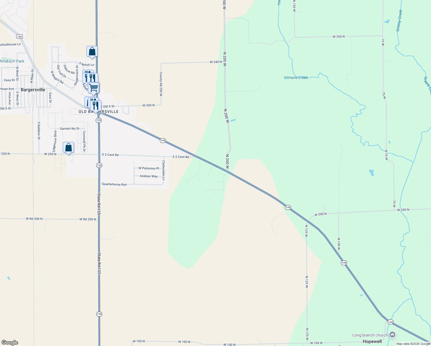 map of restaurants, bars, coffee shops, grocery stores, and more near 2079 Gosling Court in Franklin