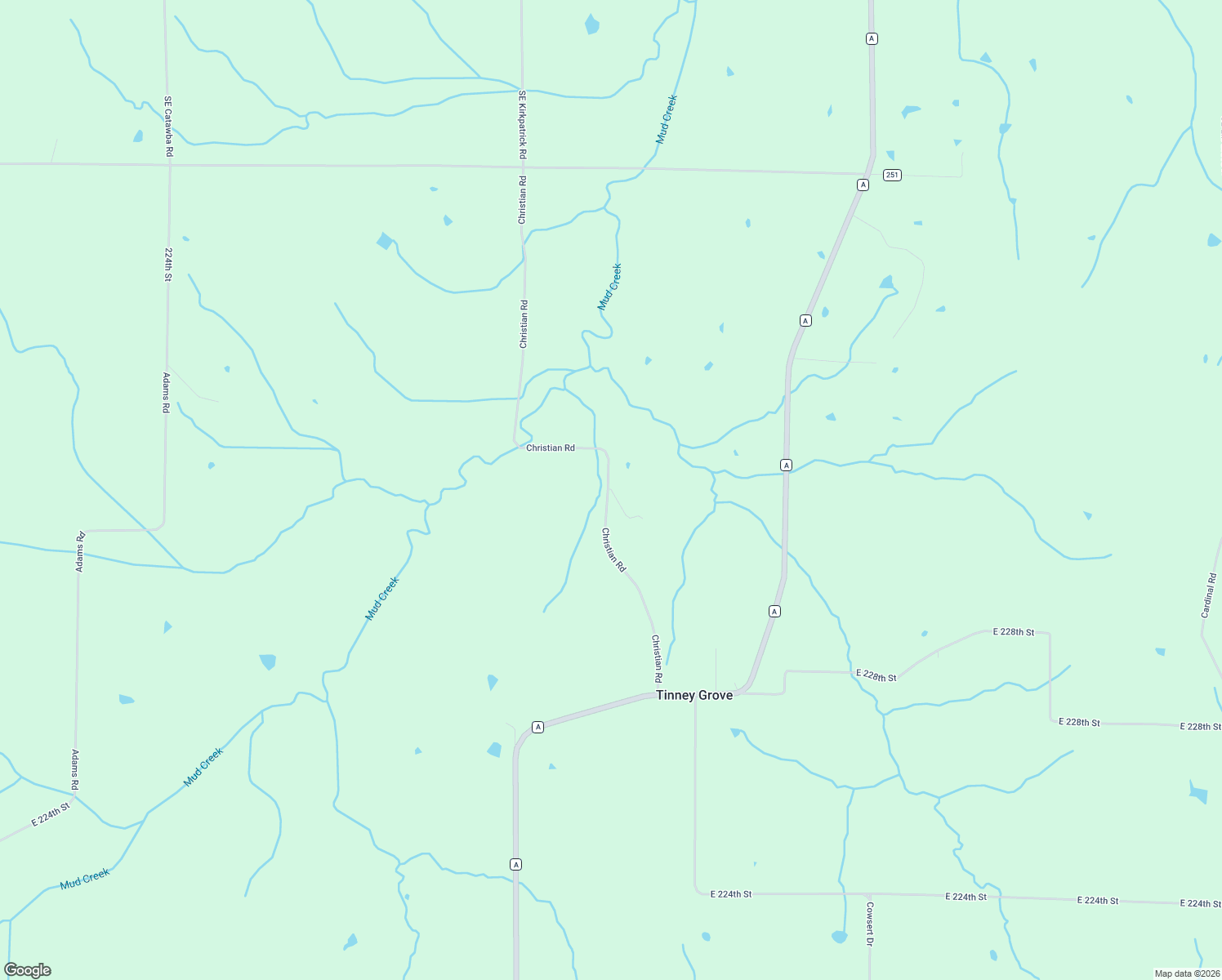 map of restaurants, bars, coffee shops, grocery stores, and more near in Tinney Grove