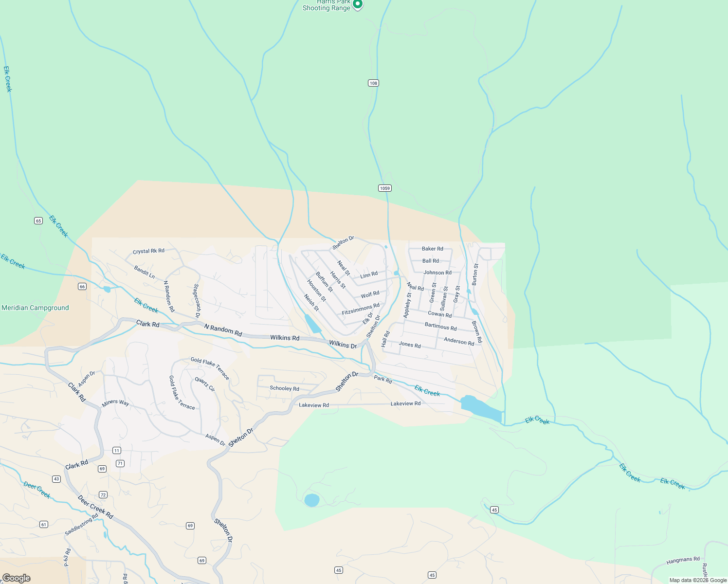 map of restaurants, bars, coffee shops, grocery stores, and more near 80 Harris Street in Bailey