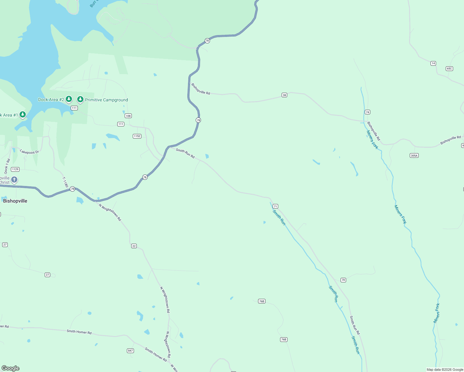 map of restaurants, bars, coffee shops, grocery stores, and more near 6410 Smith Run Road in Glouster