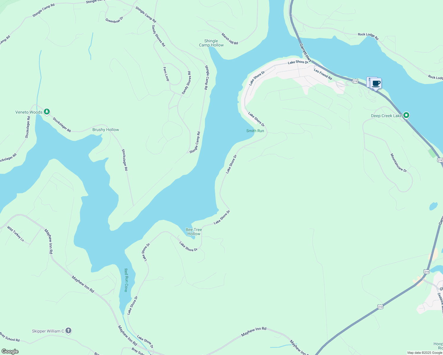 map of restaurants, bars, coffee shops, grocery stores, and more near 2127 Lake Shore Dr in Oakland