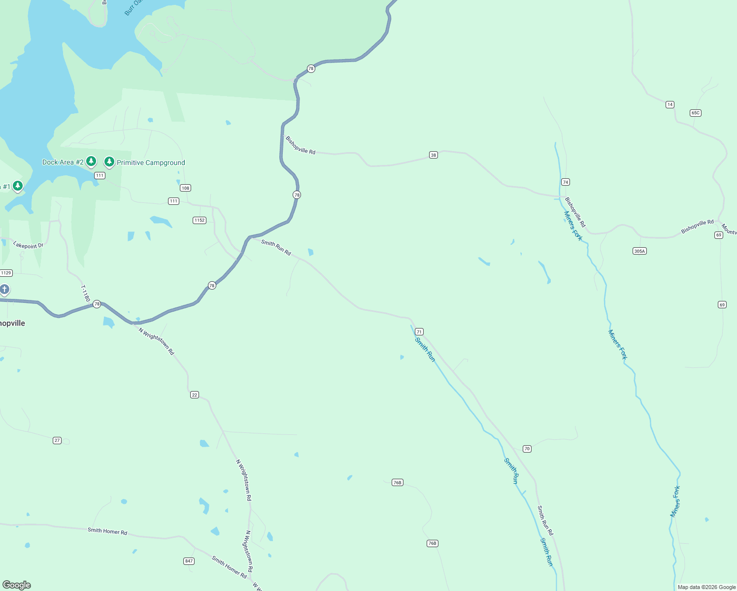 map of restaurants, bars, coffee shops, grocery stores, and more near 6410 Smith Run Road in Glouster