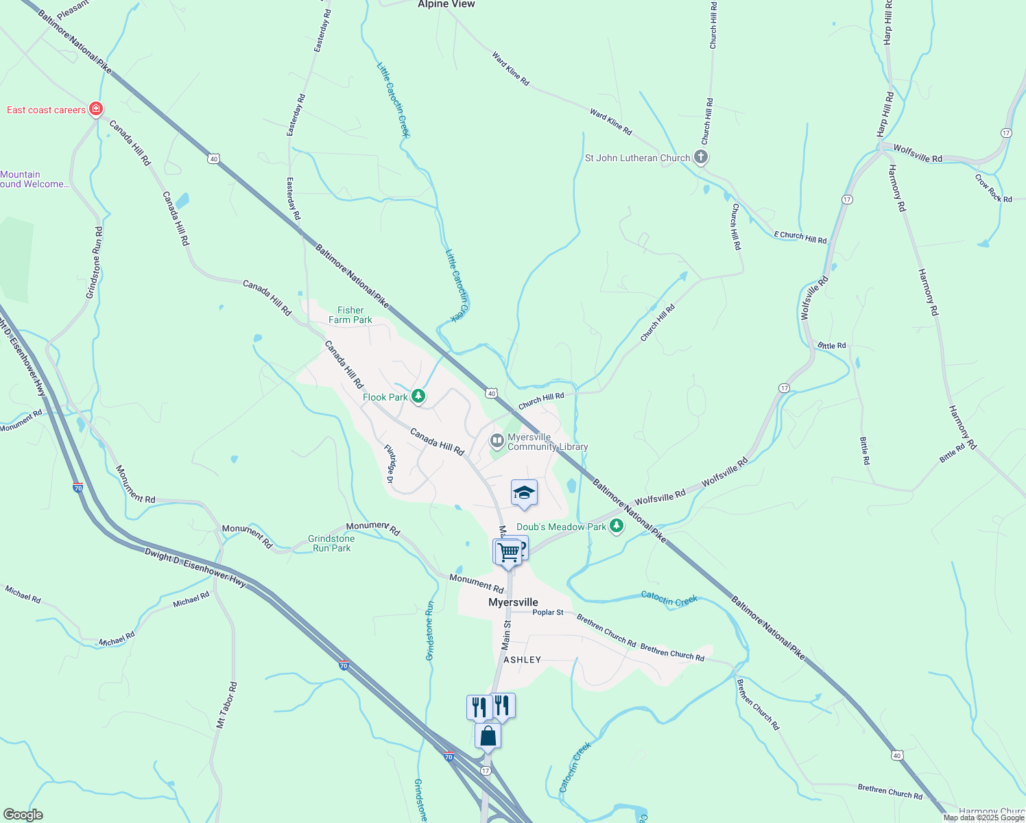 Baltimore National Pike, Myersville MD Walk Score