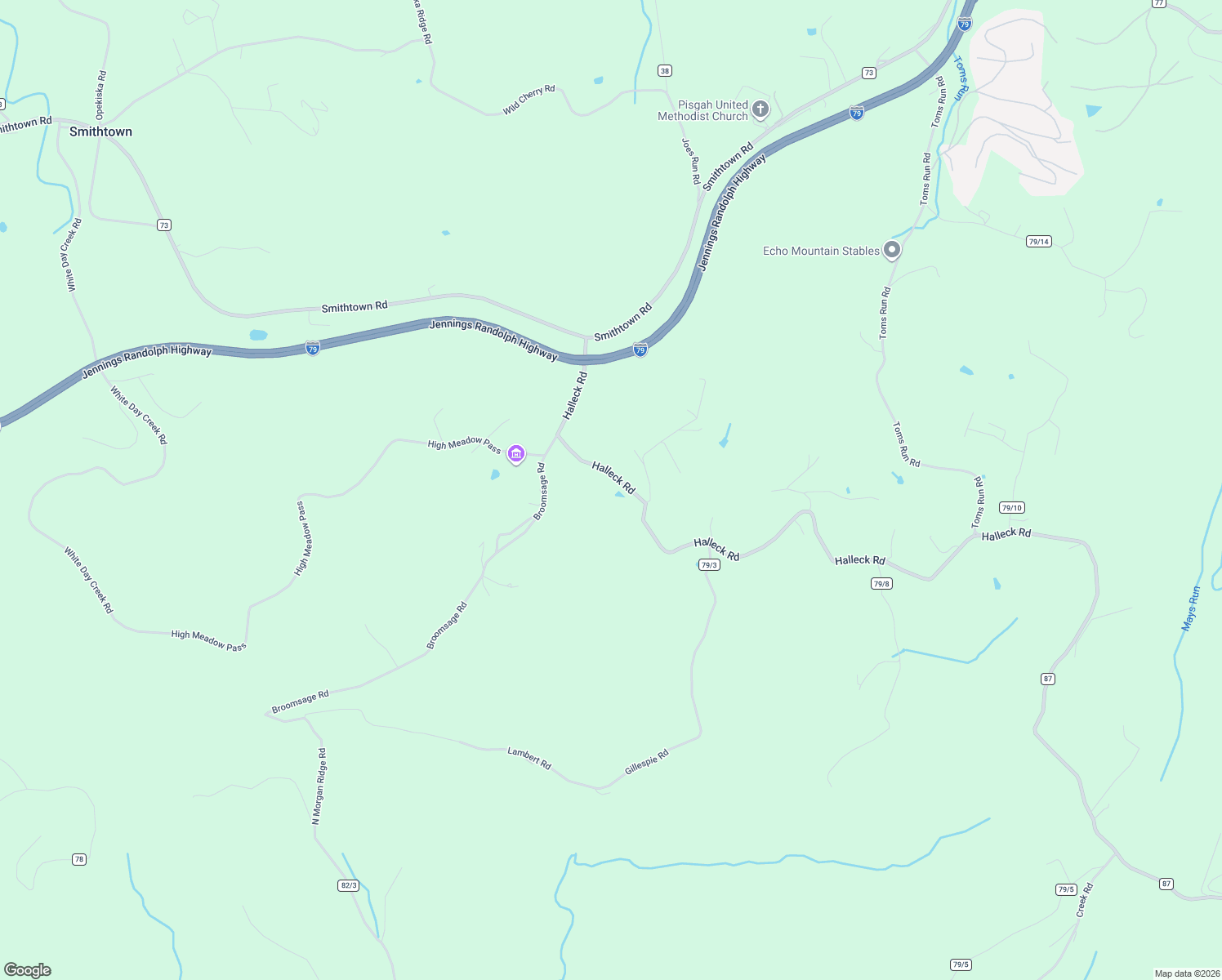 map of restaurants, bars, coffee shops, grocery stores, and more near 202 Halleck Road in Fairmont