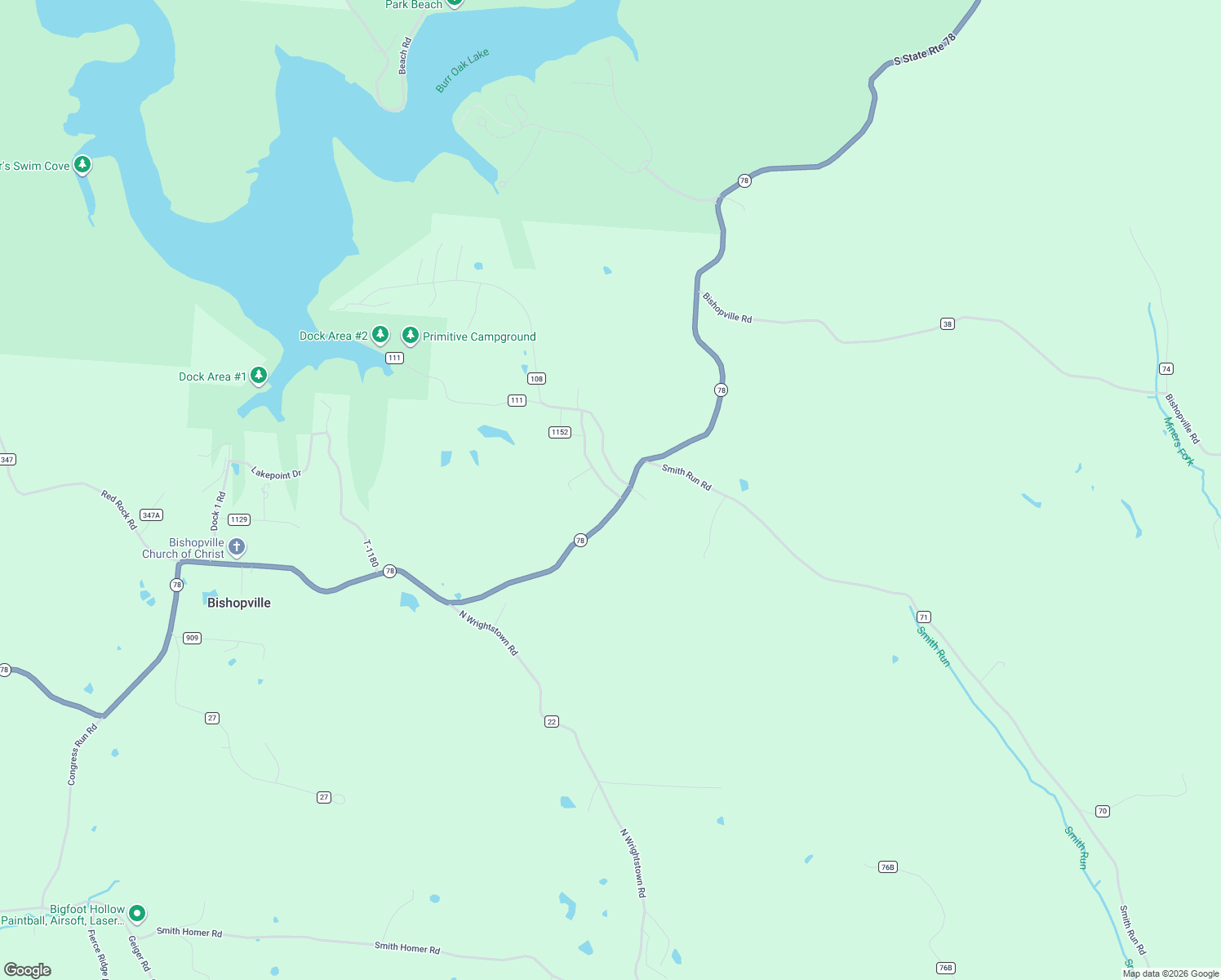map of restaurants, bars, coffee shops, grocery stores, and more near 6195 Paulette Drive in Glouster