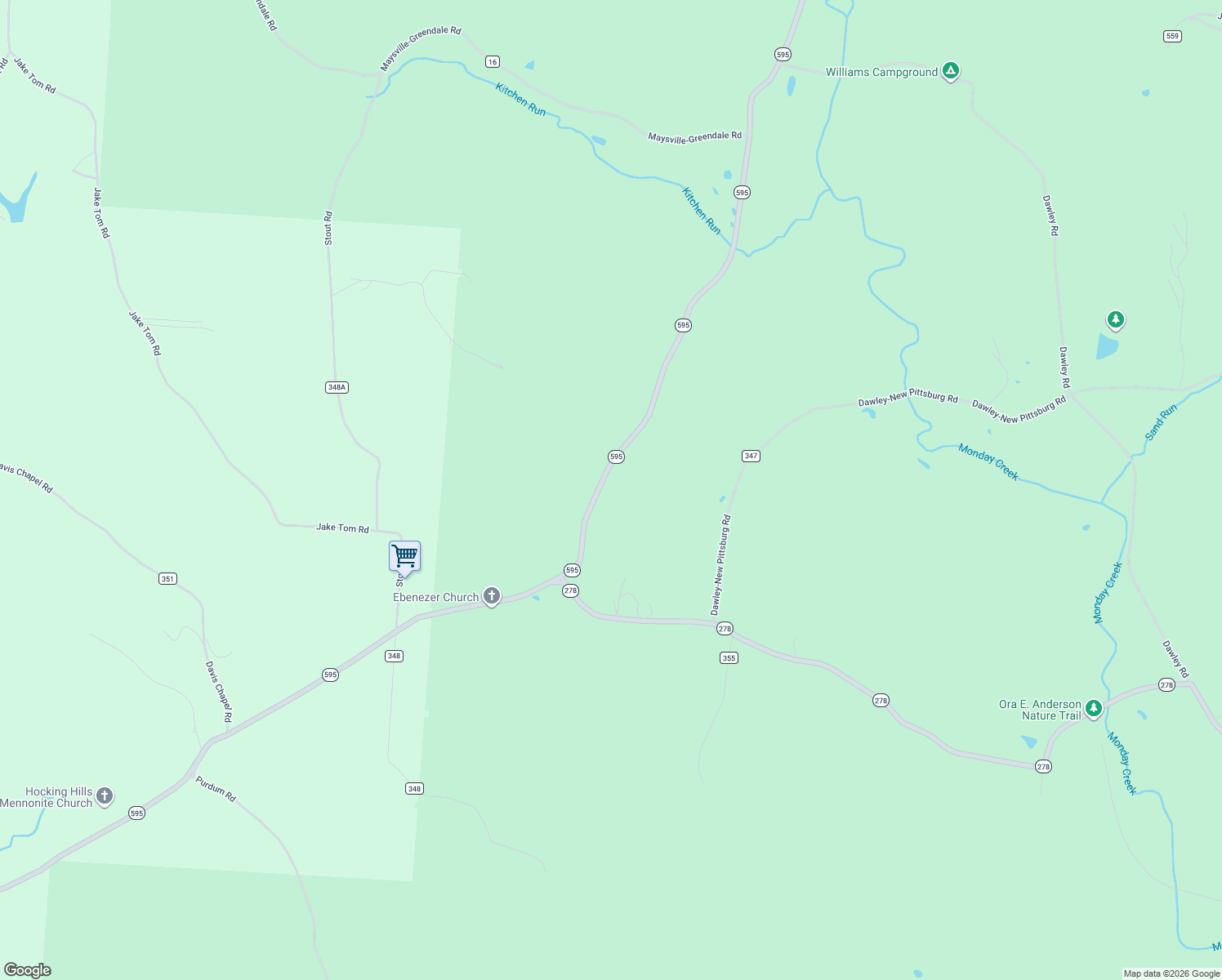 map of restaurants, bars, coffee shops, grocery stores, and more near 13966 Highway 595 in Logan