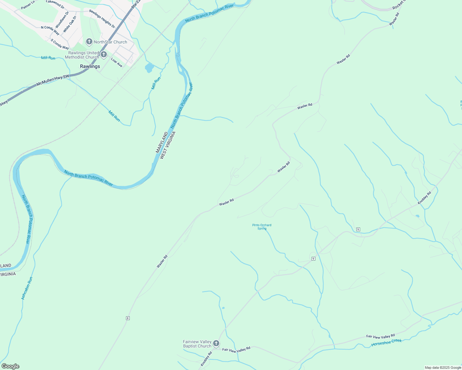 map of restaurants, bars, coffee shops, grocery stores, and more near 353 Overlook Terrace in Ridgeley