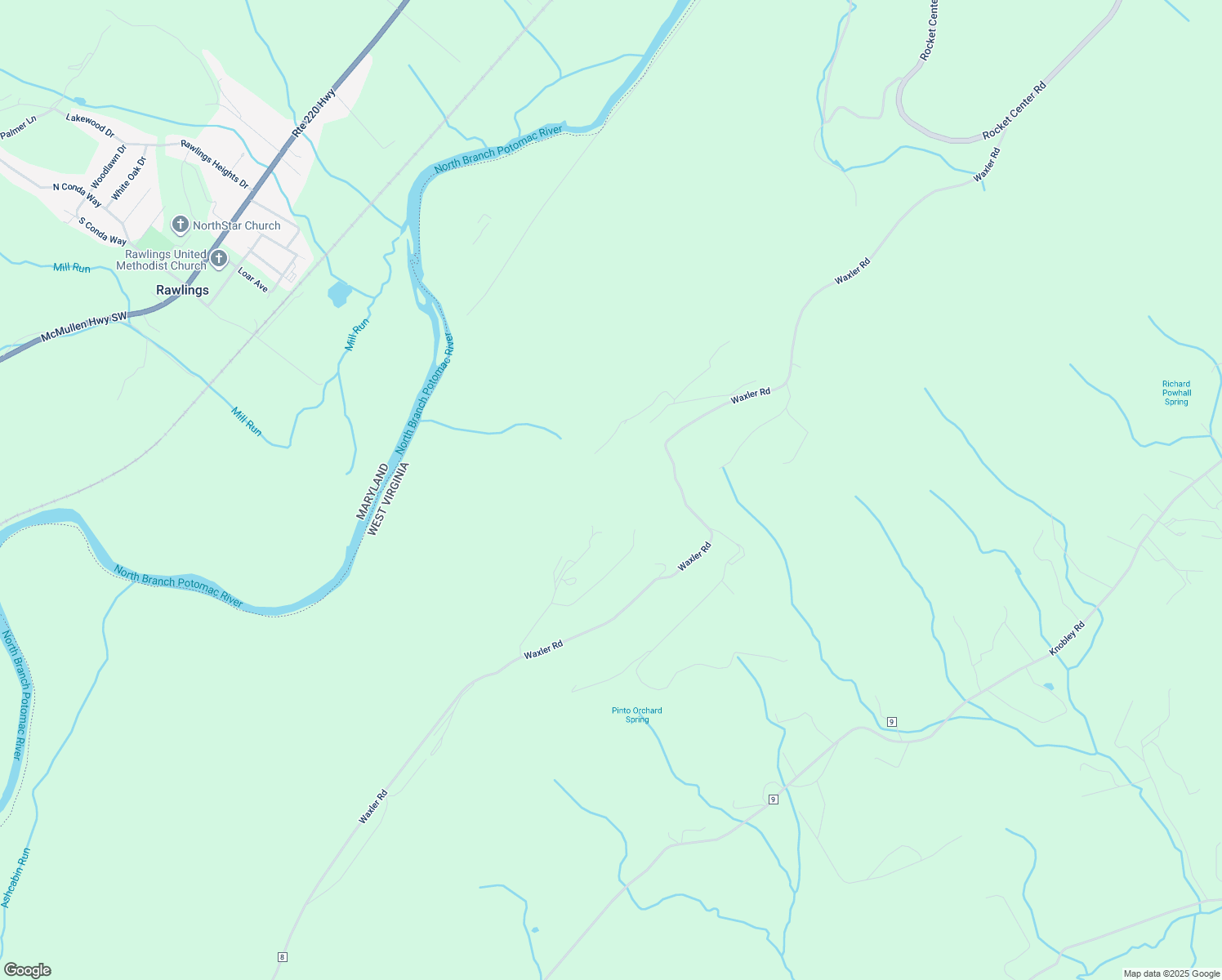 map of restaurants, bars, coffee shops, grocery stores, and more near 353 Overlook Terrace in Ridgeley