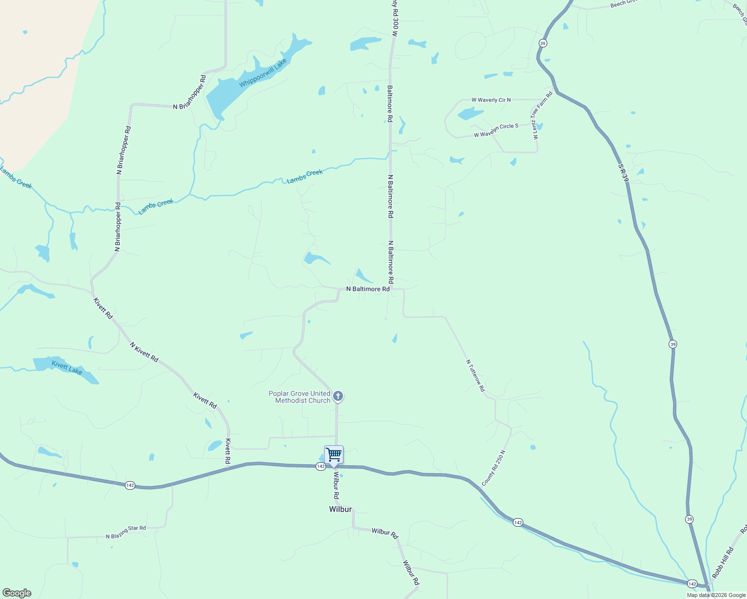 map of restaurants, bars, coffee shops, grocery stores, and more near 6991 North Baltimore Road in Monrovia