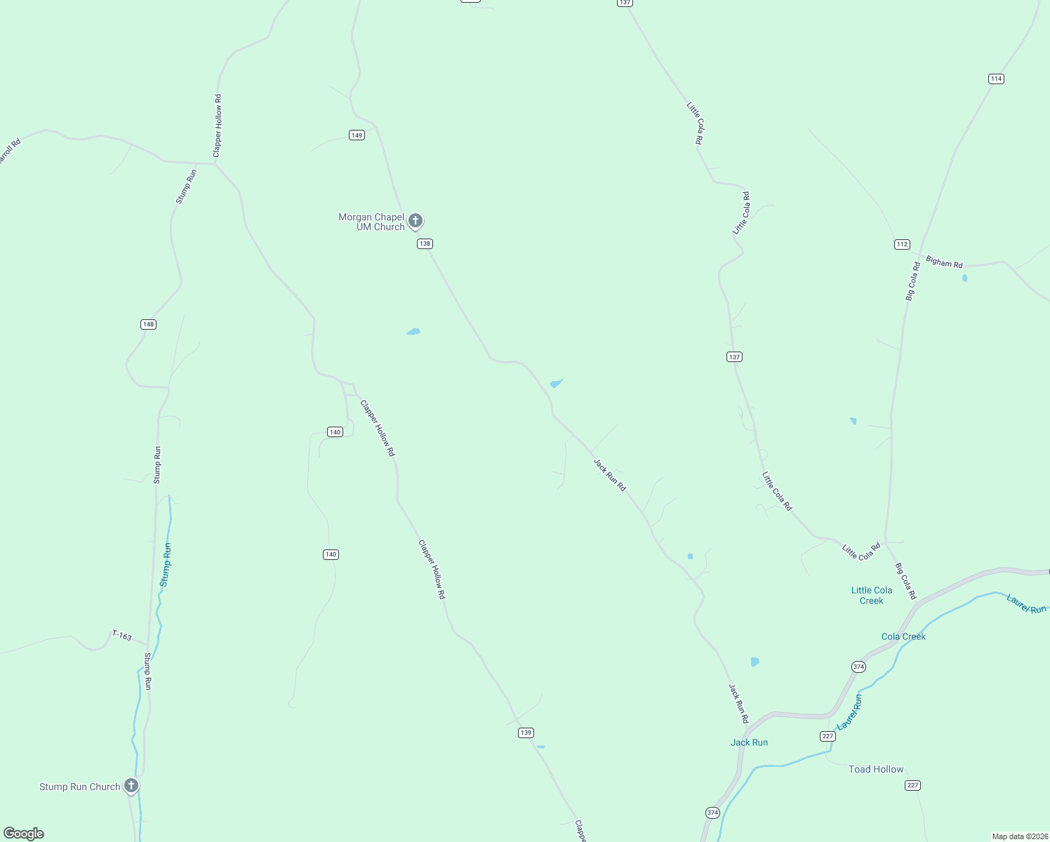 map of restaurants, bars, coffee shops, grocery stores, and more near 14485 Jack Run Road in Rockbridge