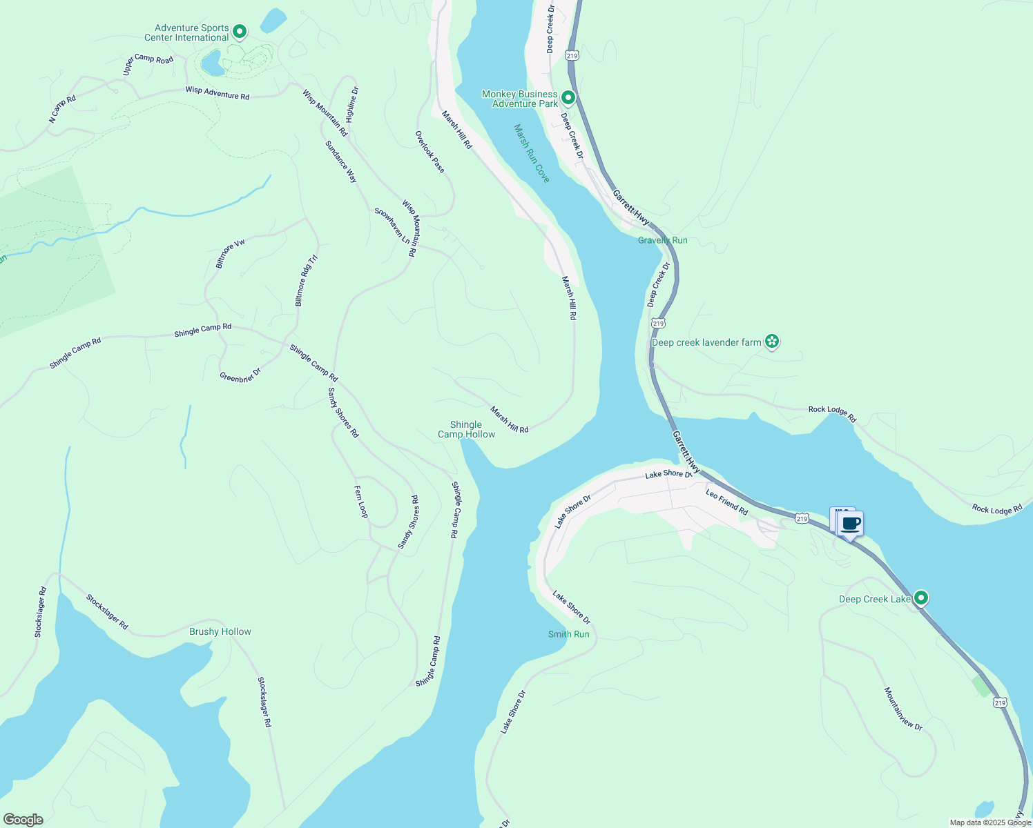map of restaurants, bars, coffee shops, grocery stores, and more near 240 Southridge Terrace in McHenry