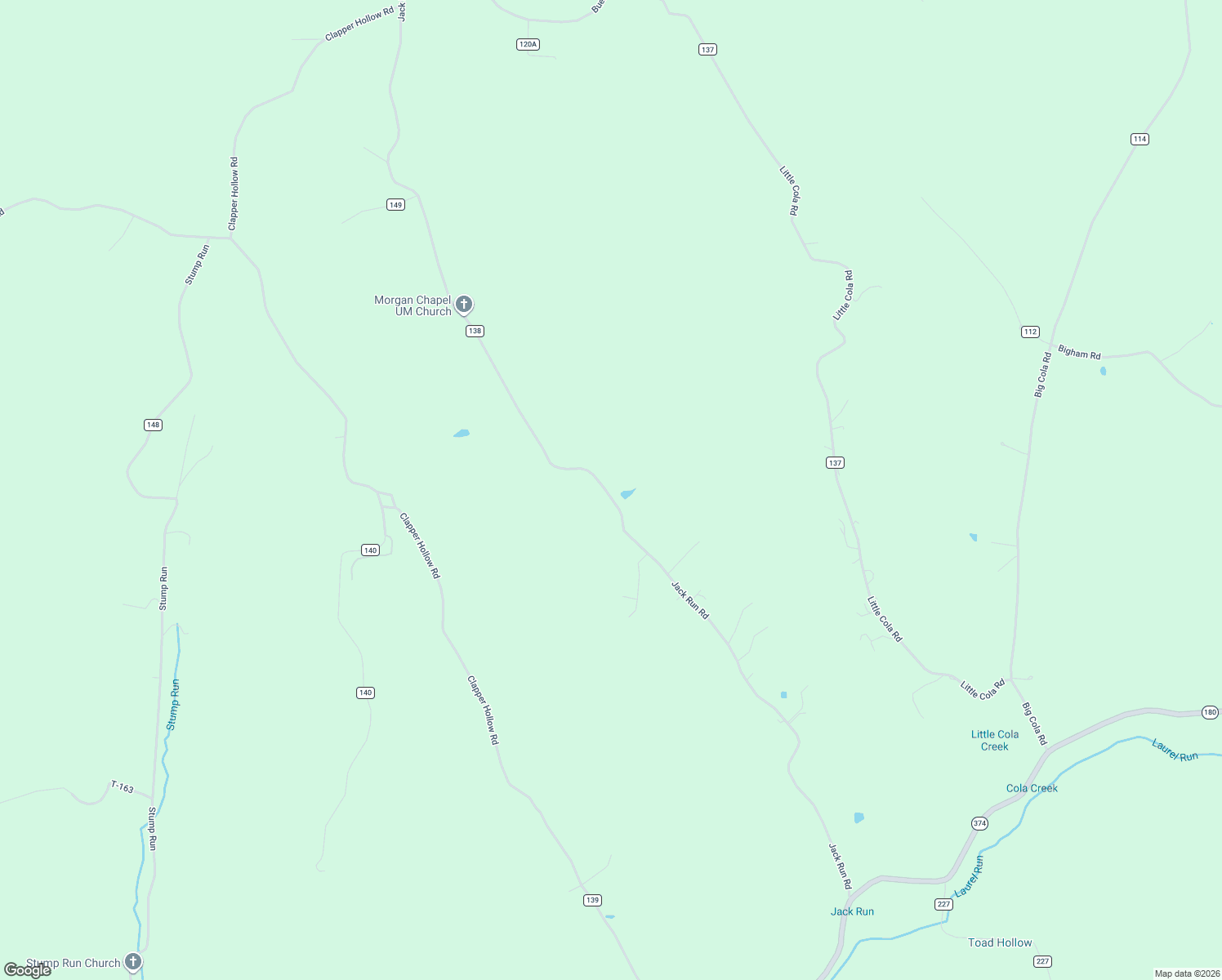 map of restaurants, bars, coffee shops, grocery stores, and more near 14422 Jack Run Road in Rockbridge