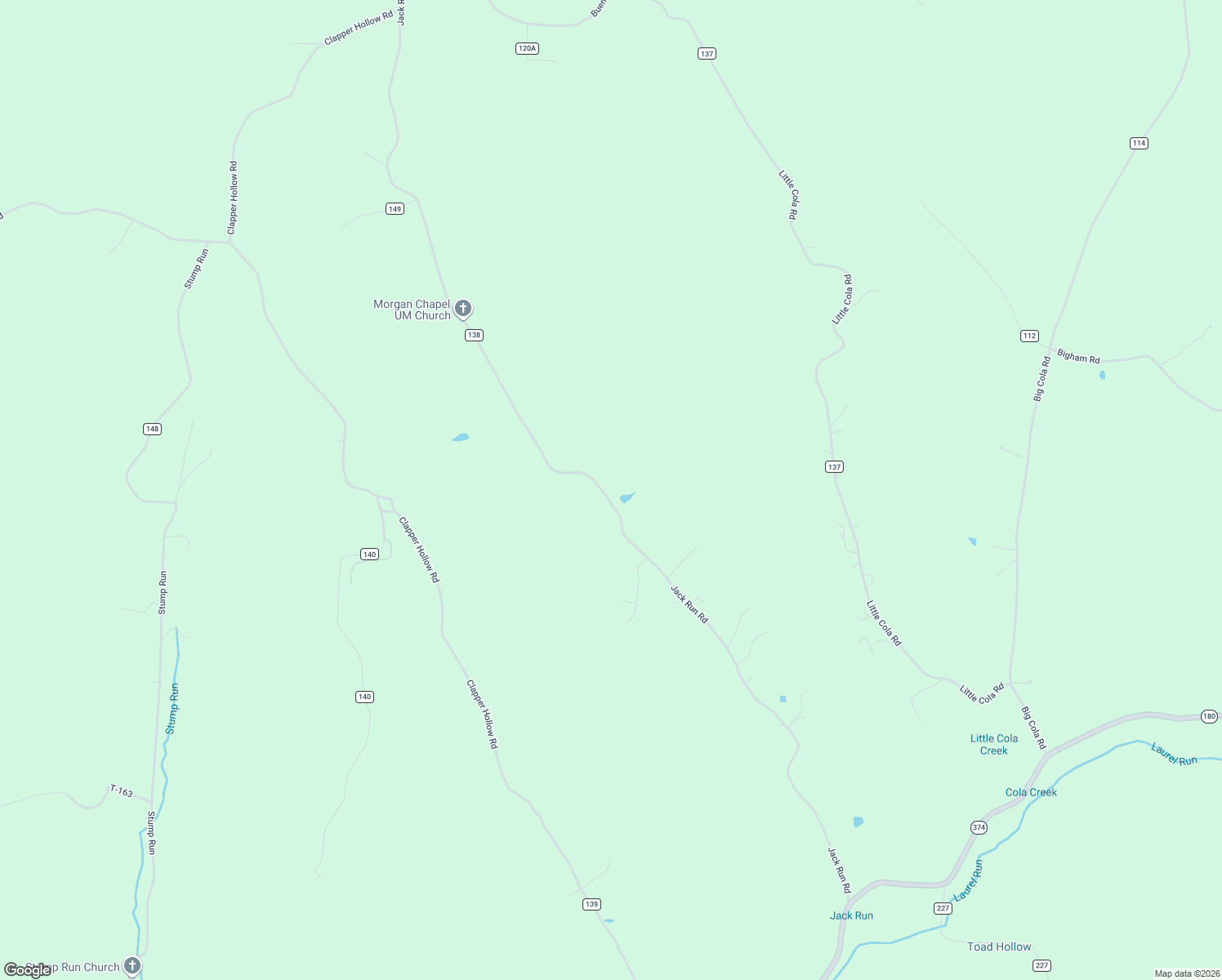 map of restaurants, bars, coffee shops, grocery stores, and more near 14422 Jack Run Road in Rockbridge