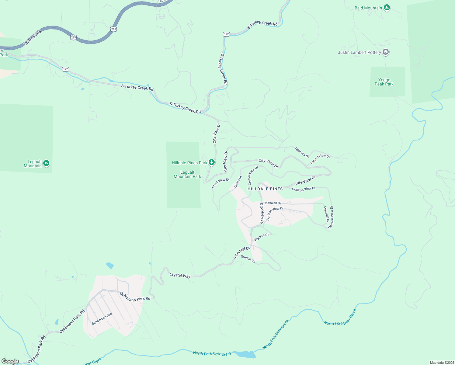 map of restaurants, bars, coffee shops, grocery stores, and more near 10146 Crest View Drive in Morrison