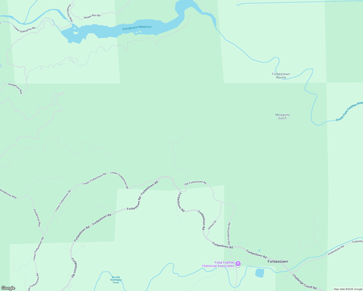 map of restaurants, bars, coffee shops, grocery stores, and more near 199 Squaw Flat Road in Oroville