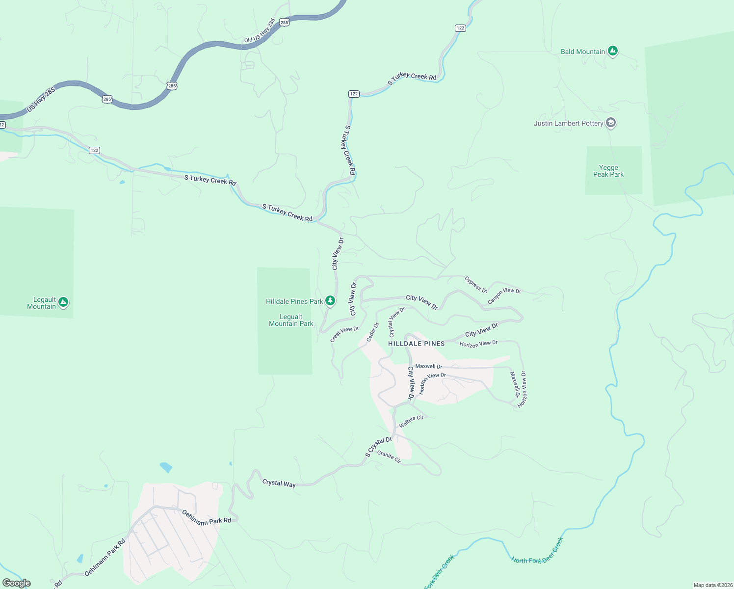 map of restaurants, bars, coffee shops, grocery stores, and more near 10046 Crest View Drive in Morrison