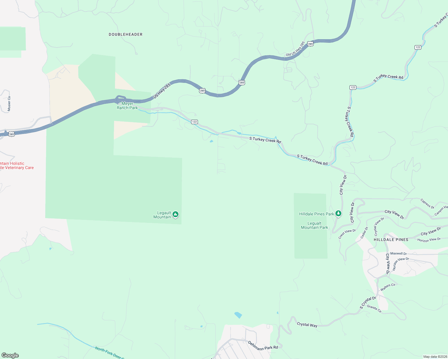 map of restaurants, bars, coffee shops, grocery stores, and more near 10148 South Turkey Creek Road in Morrison