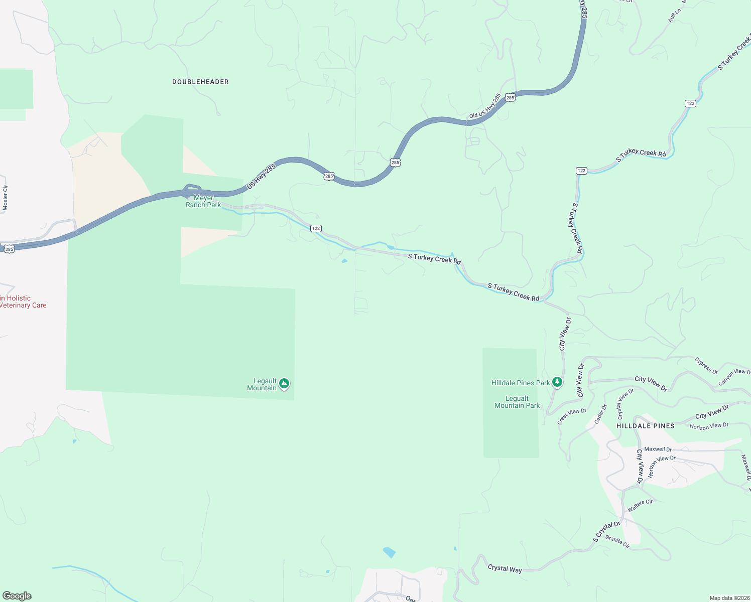 map of restaurants, bars, coffee shops, grocery stores, and more near 10146 South Turkey Creek Road in Morrison