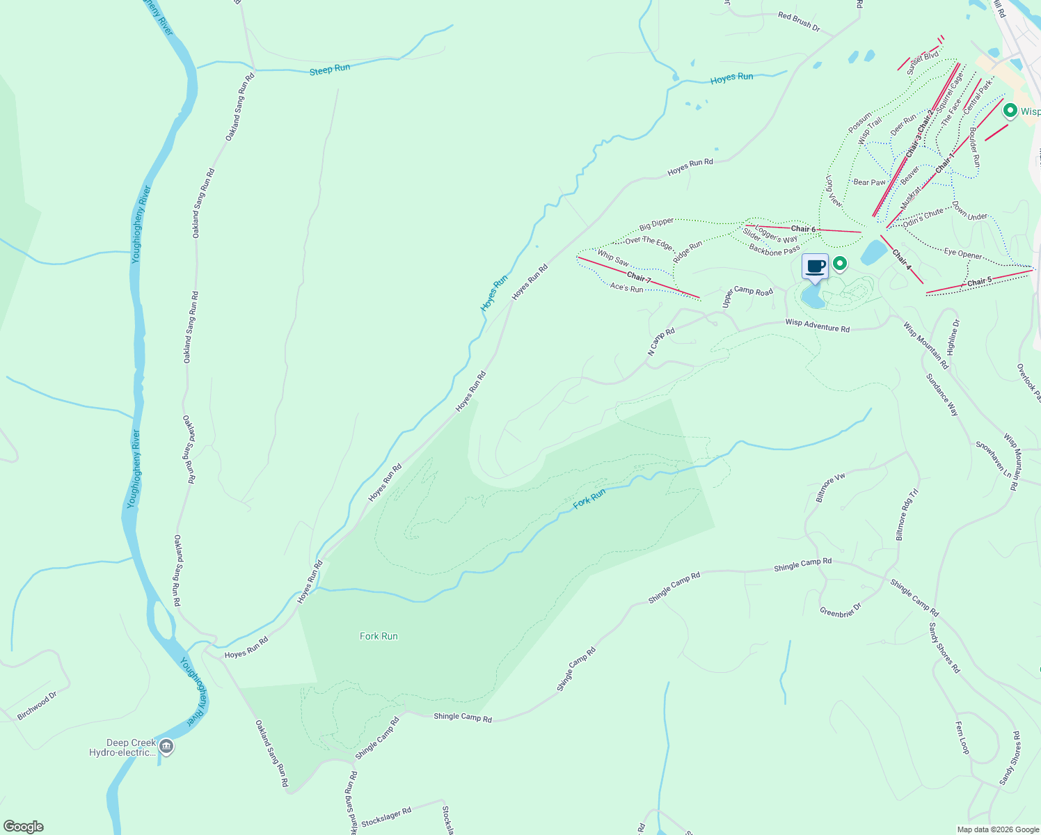 map of restaurants, bars, coffee shops, grocery stores, and more near 902 North Camp Road in McHenry