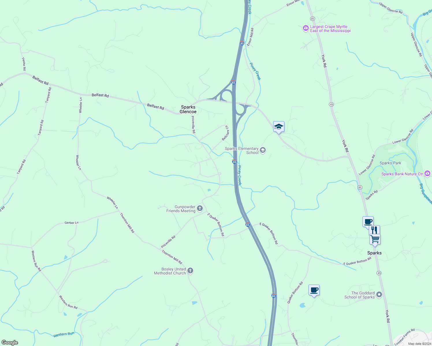 15104 Priceville Road, Sparks Glencoe MD Walk Score