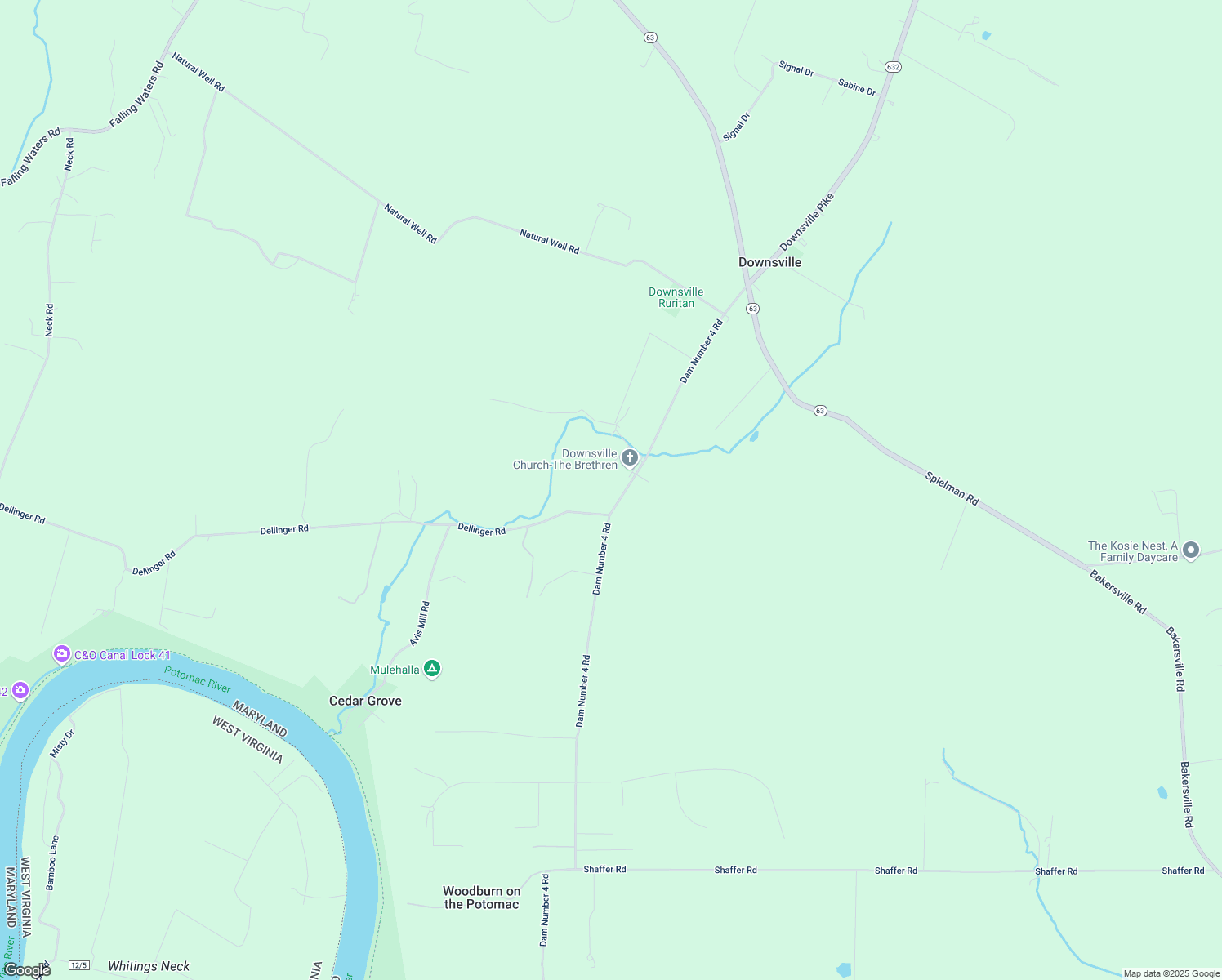 map of restaurants, bars, coffee shops, grocery stores, and more near 8212 Dam Number 4 Road in Williamsport