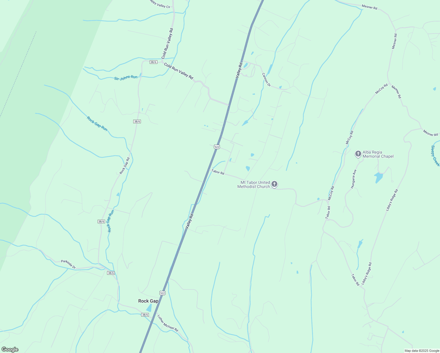 map of restaurants, bars, coffee shops, grocery stores, and more near 104 Tabor Road in Berkeley Springs