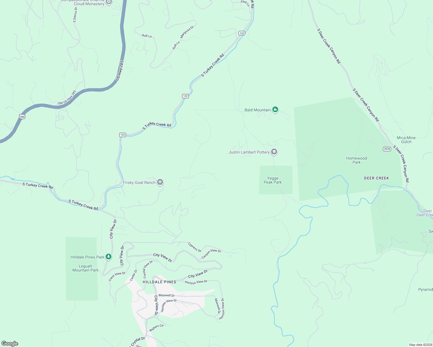 map of restaurants, bars, coffee shops, grocery stores, and more near 9398 Yegge Road in Morrison