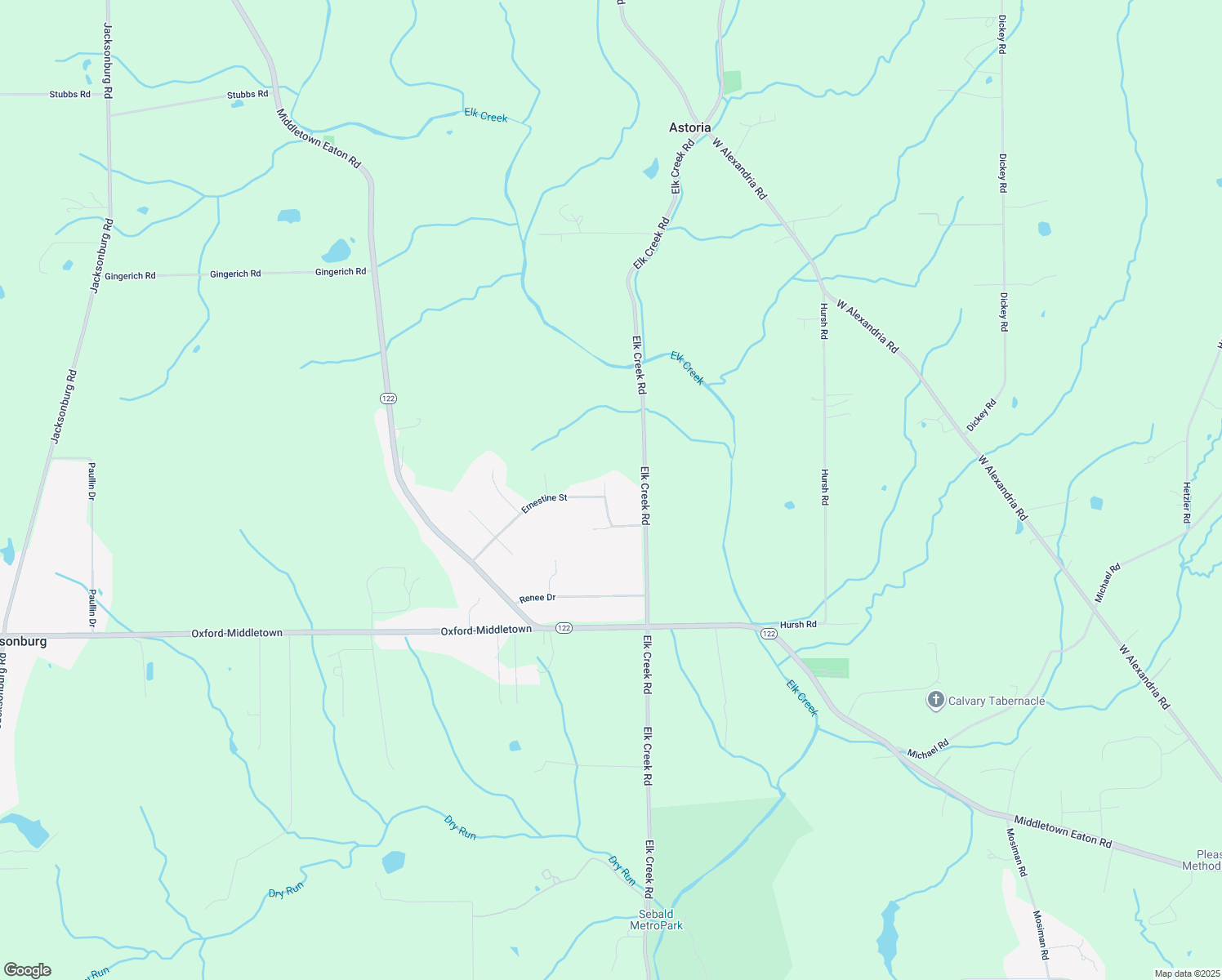 map of restaurants, bars, coffee shops, grocery stores, and more near 6220 Joann Lane in Middletown