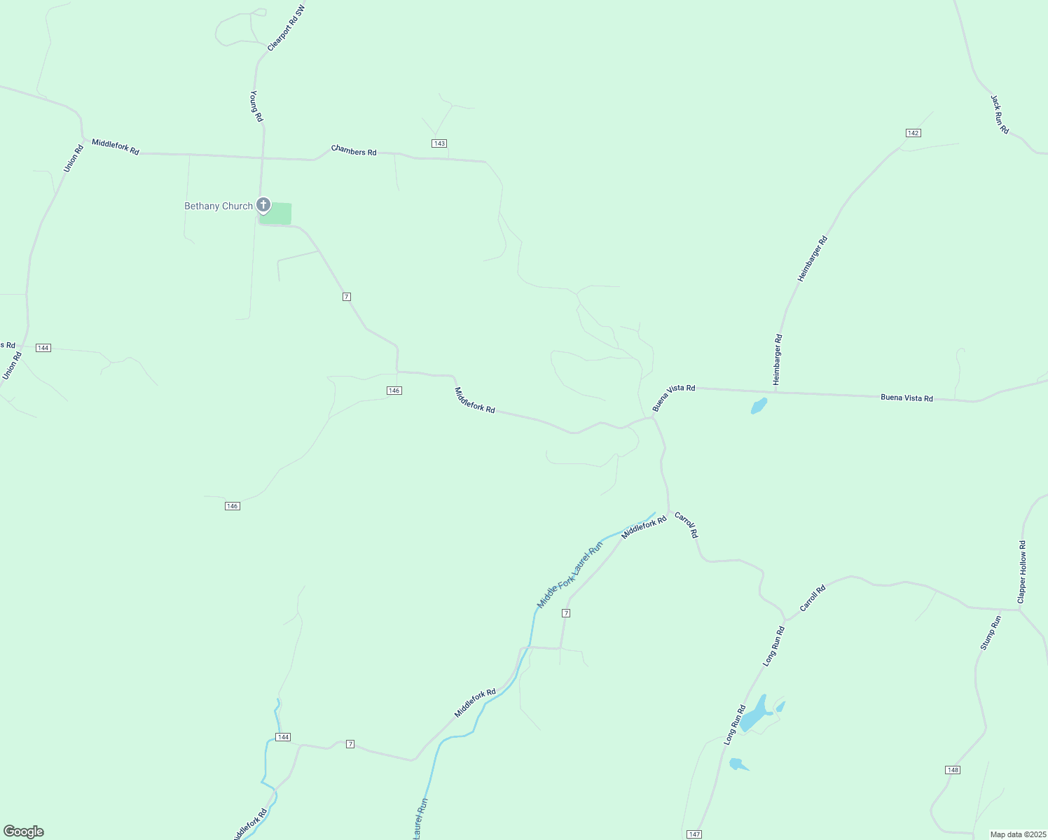 map of restaurants, bars, coffee shops, grocery stores, and more near 13291 Middlefork Road in Amanda