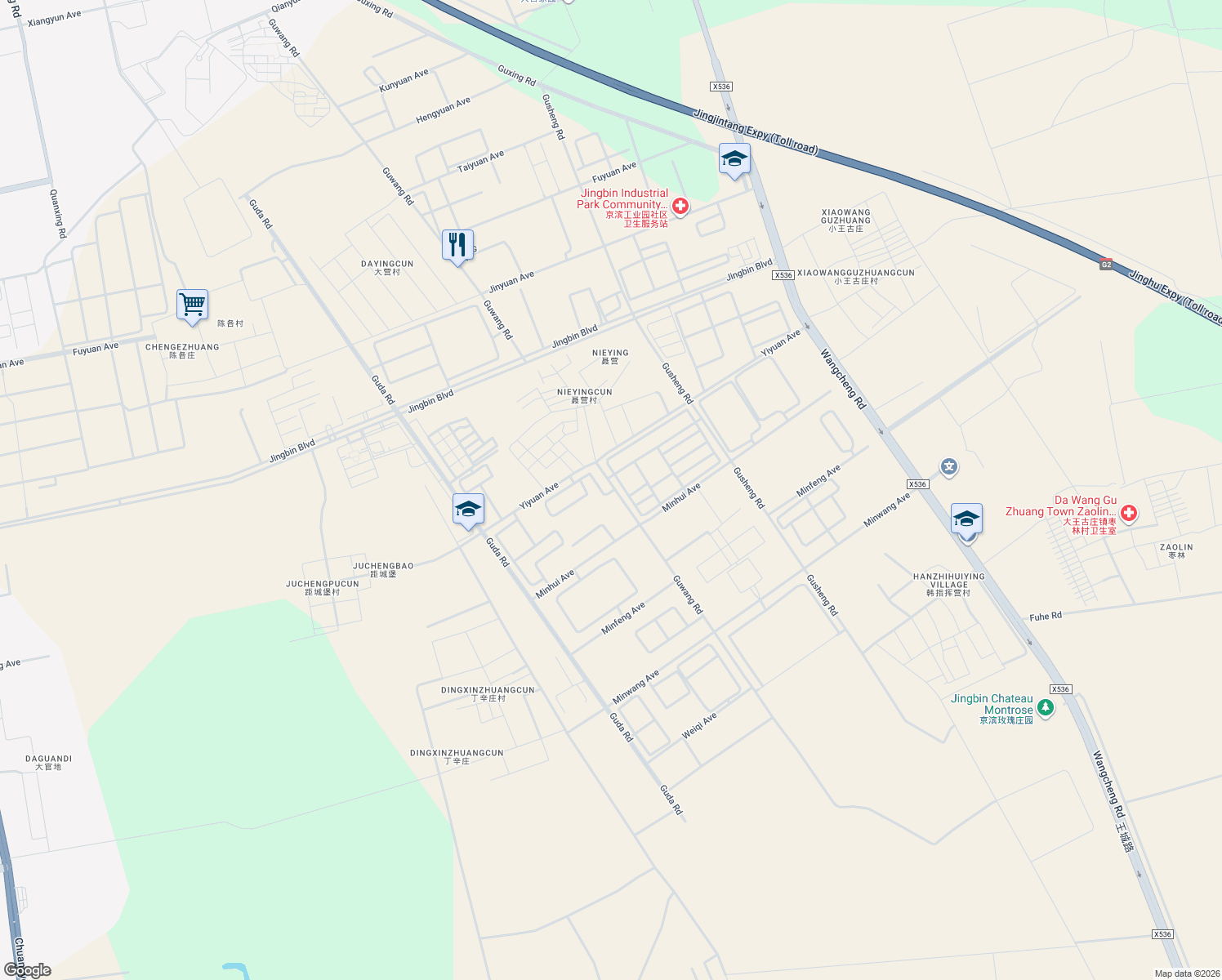 map of restaurants, bars, coffee shops, grocery stores, and more near in 