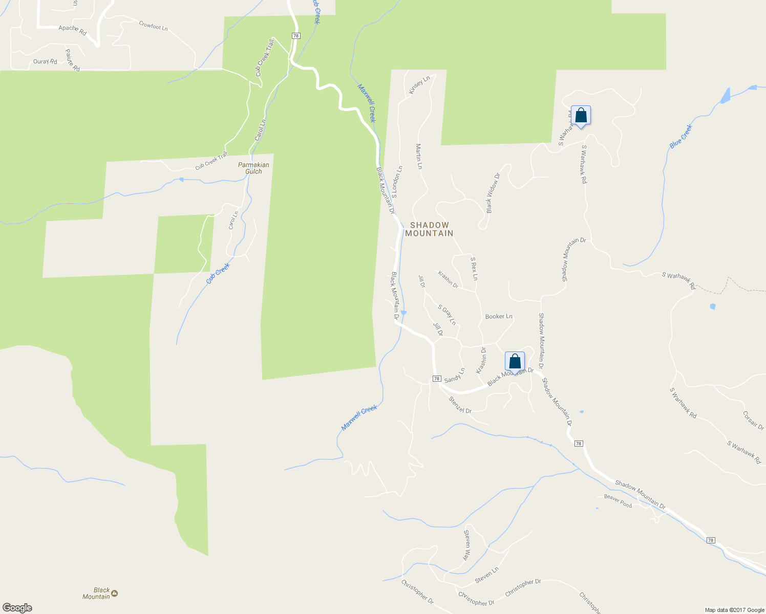 map of restaurants, bars, coffee shops, grocery stores, and more near 32638 Lila Drive in Conifer