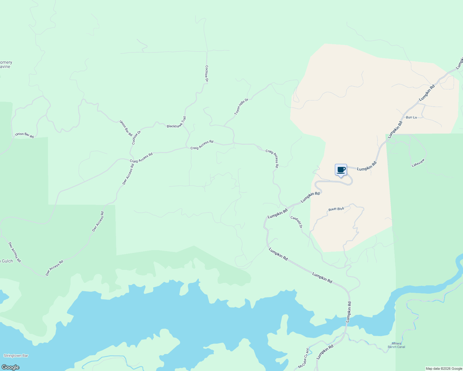 map of restaurants, bars, coffee shops, grocery stores, and more near 337 Rocky Point Road in Oroville