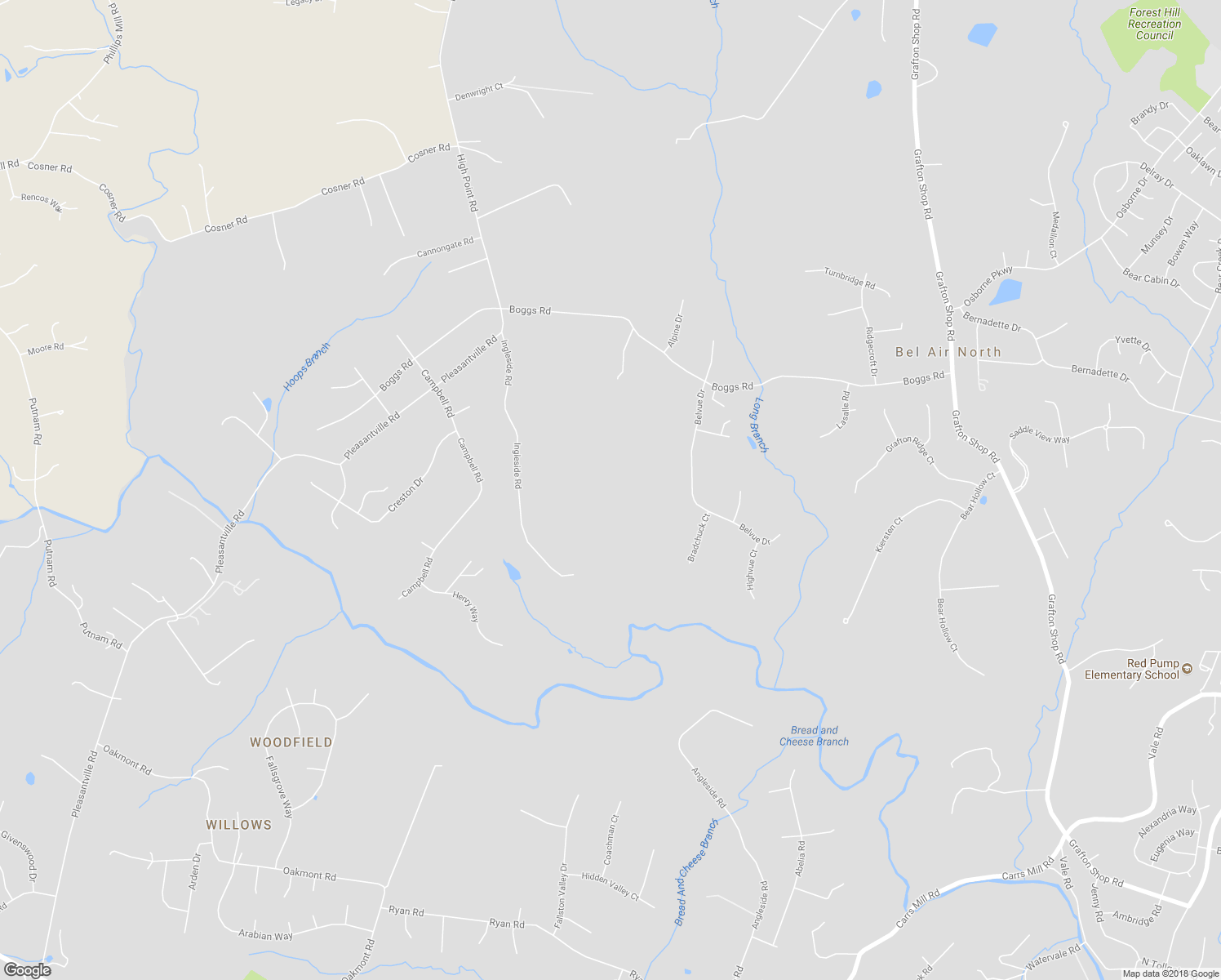 map of restaurants, bars, coffee shops, grocery stores, and more near 1693 Ingleside Road in Forest Hill