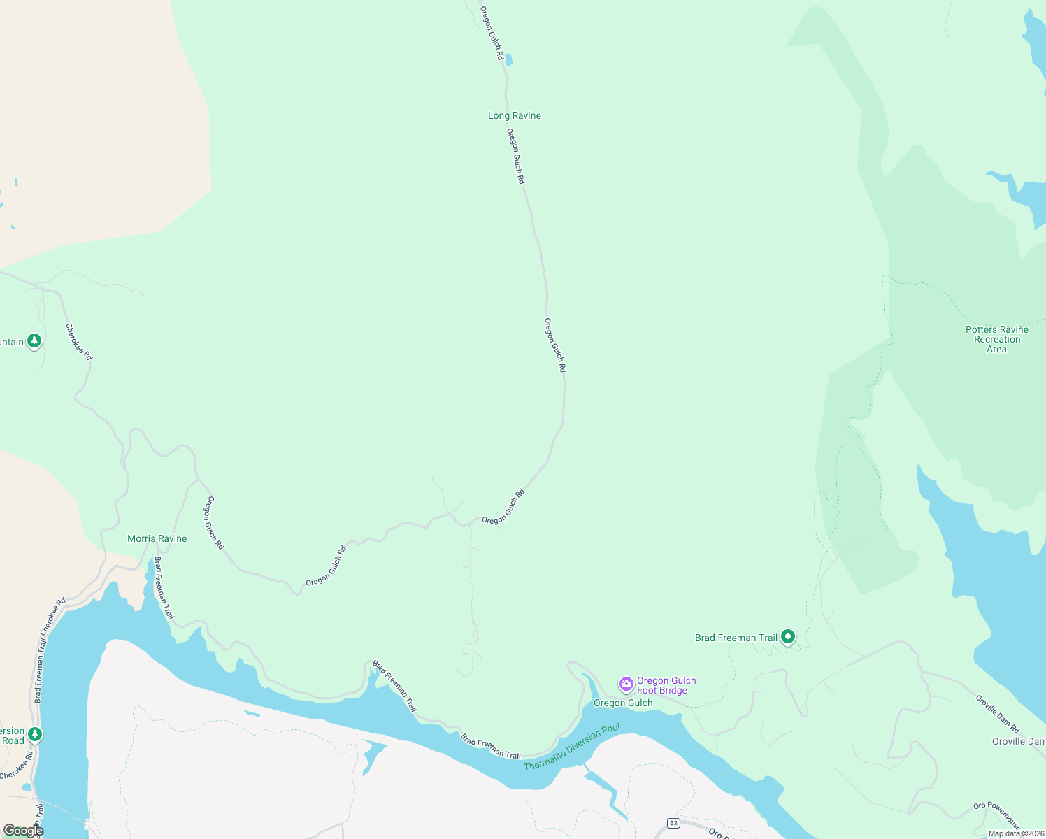 map of restaurants, bars, coffee shops, grocery stores, and more near 909 Oregon Gulch Road in Oroville