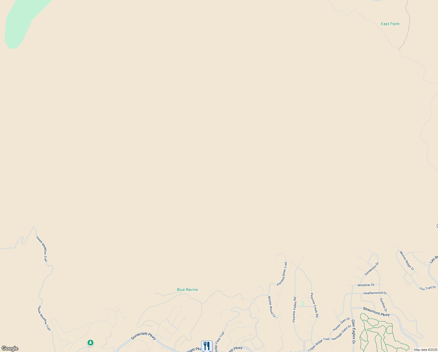 map of restaurants, bars, coffee shops, grocery stores, and more near Painted River Trail in Reno