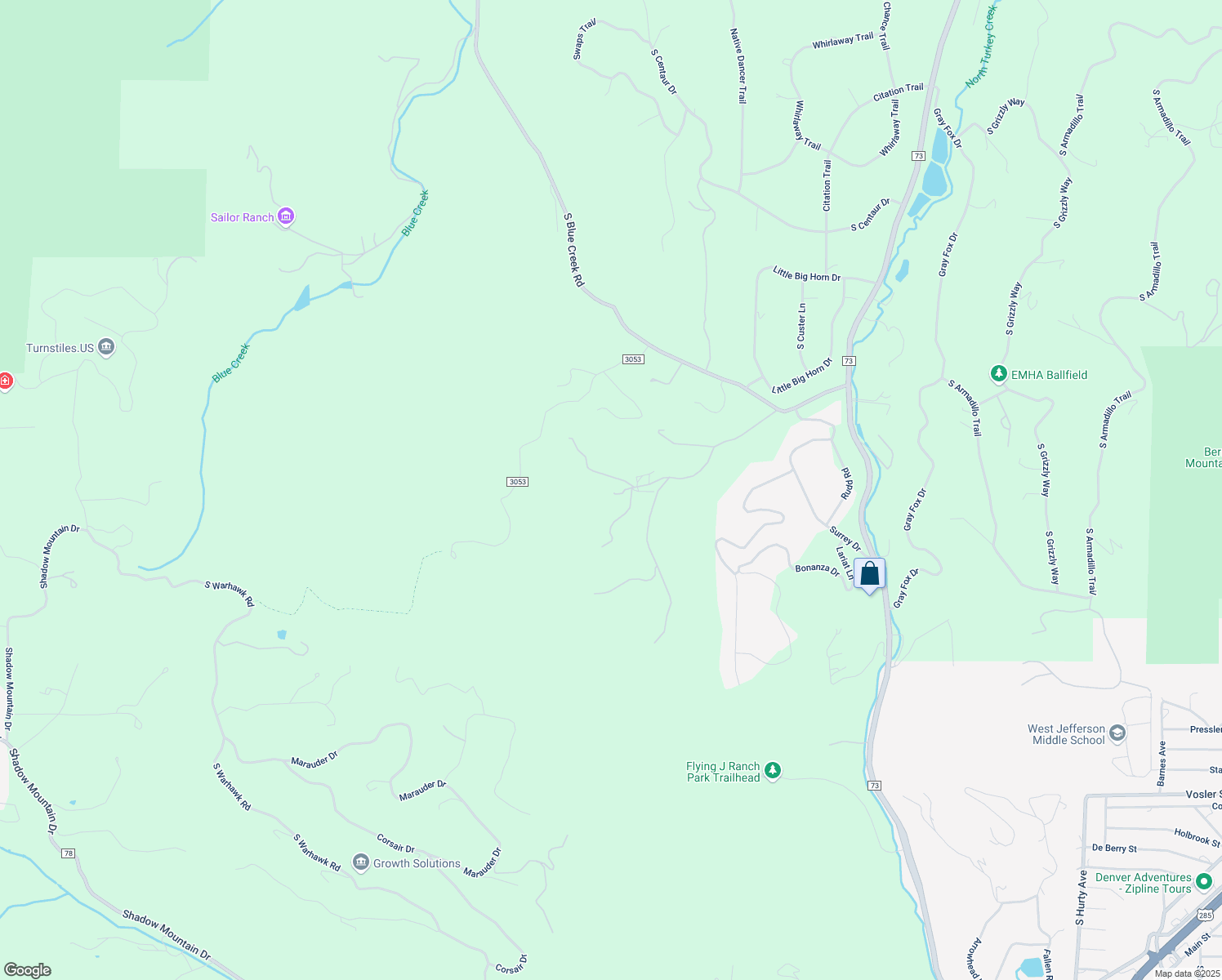 map of restaurants, bars, coffee shops, grocery stores, and more near 29107 Fleming Road in Evergreen