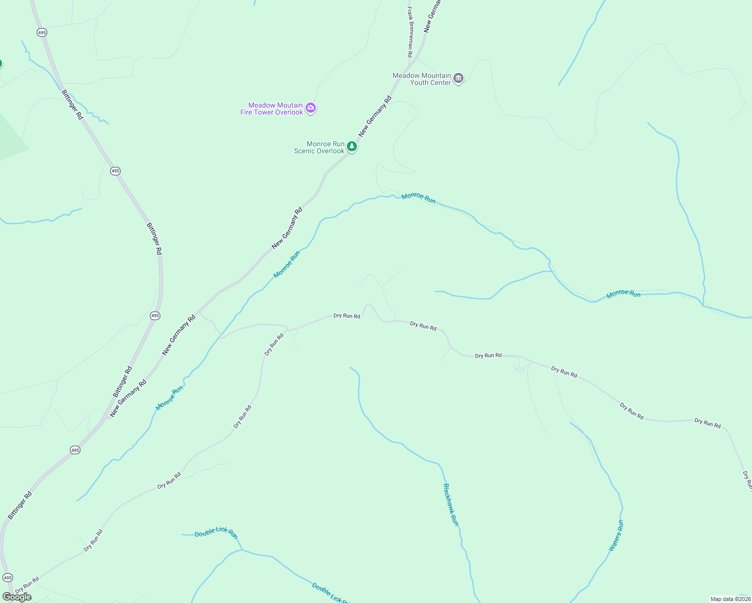 map of restaurants, bars, coffee shops, grocery stores, and more near 2219 Dry Run Road in Swanton