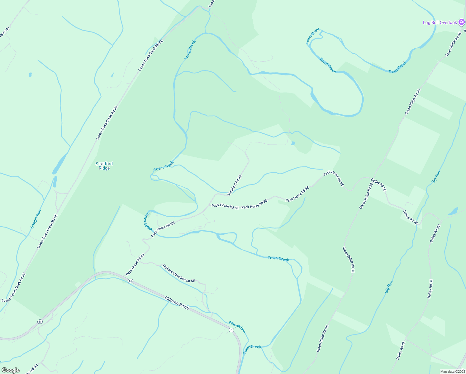 map of restaurants, bars, coffee shops, grocery stores, and more near 17515 Maniford Road Southeast in Oldtown