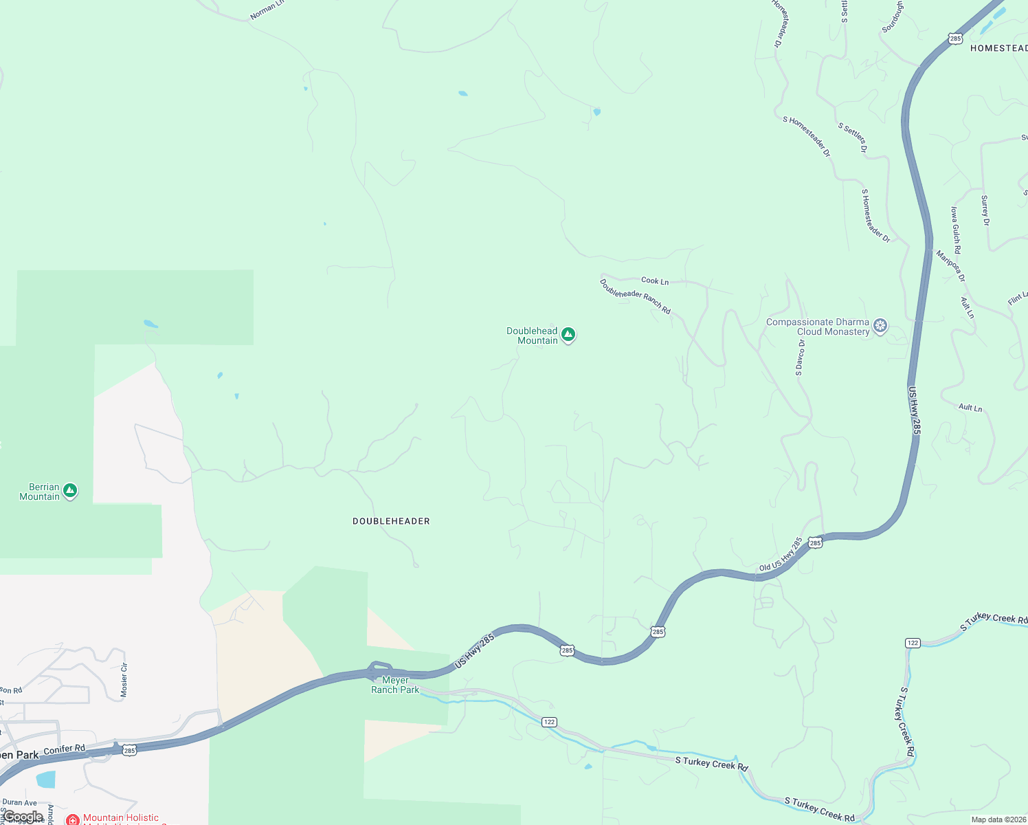 map of restaurants, bars, coffee shops, grocery stores, and more near 8756-8946 South Fairall Road in Morrison