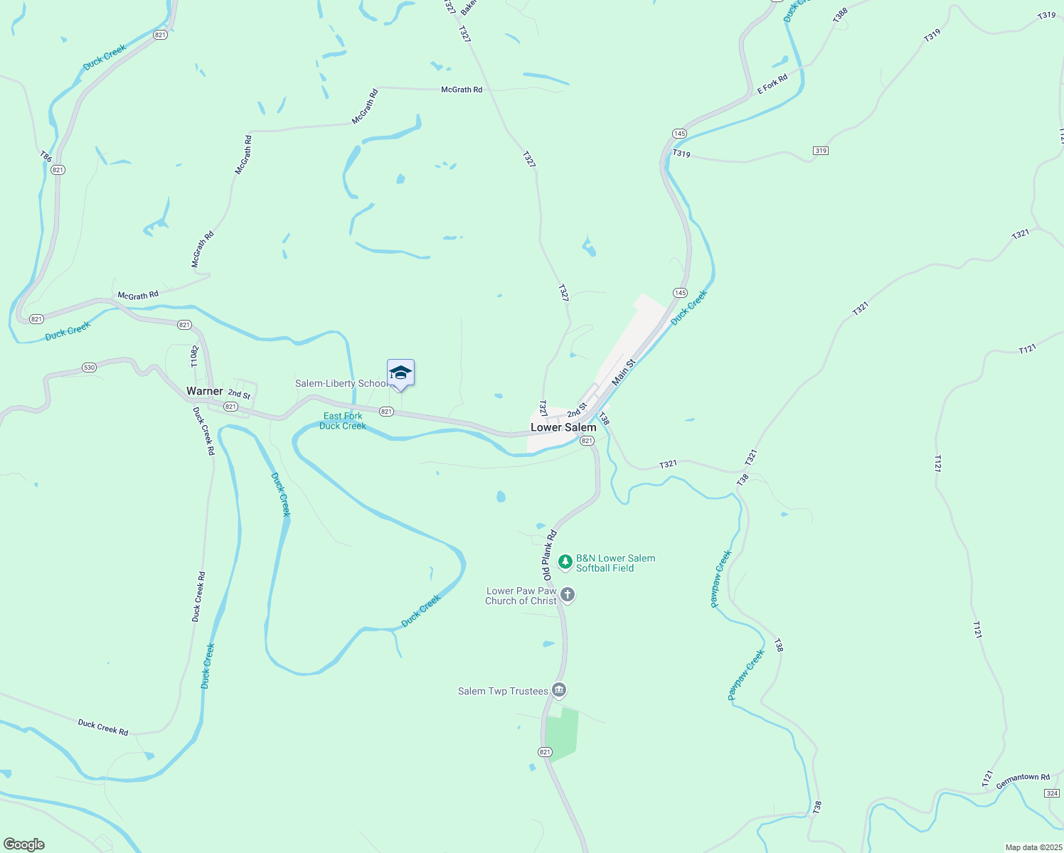 map of restaurants, bars, coffee shops, grocery stores, and more near 9 Main St in Lower Salem